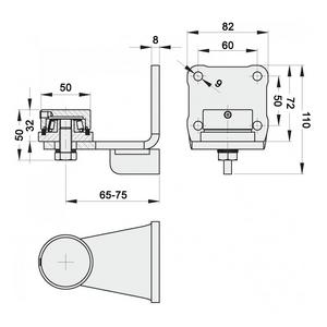 ПЕТЛЯ НИЖНЯЯ ОПОРНАЯ  D 50 С ПЛОЩАДКОЙ