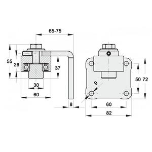 ПЕТЛЯ ВЕРХНЯЯ ОПОРНАЯ  D 50 С ПЛОЩАДКОЙ