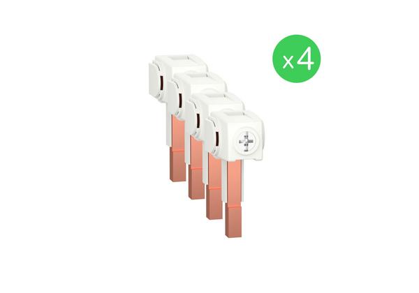 A9XPCM04&nbsp;Комплект из 4 изолированных колпачков (заглушек) для неиспользуемых зубьев гребенчатой шины Schneider Electric