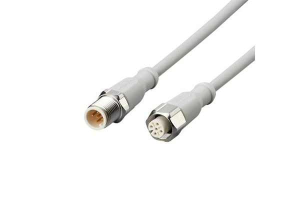 EVF063 VDOGH050VAS0010P05STGH050VAS Соединительный кабель (вилка M12 &mdash; гнездо M12, 5-контактный, MPPE, кабель 10 м) ifm