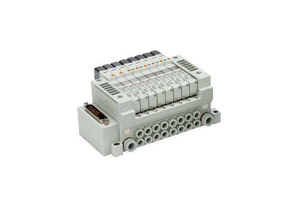 VQ1100N-51-Q 5/2-ходовой моностабильный (односоленоидный) электропневматический распределитель с управлением пилотного типа SMC