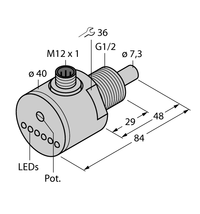 FCS-GL1/2A4-AP8X-H1141 Калориметрический датчик потока TURCK